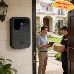 D9 Smart Visual Zvono za Vrata, Univerzalni Daljinski za Nadzor Doma sa Video Interkom Funkcijom i Kapacitetima Noćnog Vida Visoke Definicije