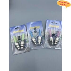 Svetlo za ventil bicikla – Samostalno (Bez /) za točak bicikla, Obojeno (Zeleno/Roze/Ljubičasto/Plavo) za noćnu vožnju, Jednostavna instalacija na ventil, Kompatibilno sa planinskim/putničkim biciklima