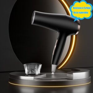 Moćan i brzi fen za kosu dizajniran da štiti kosu, pogodan za upotrebu u studentskim domovima i na otvorenom bez da bi izaziva oštećenja.