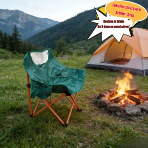 1 kom Višenamenska Prenosiva Kamp Stolica, Udobna i Izdržljiva, Pogodna za Aktivnosti na Otvorenom, Lako se Sklapa i Nosi