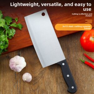 Kvalitetan kuvarski nož, od nerđajućeg čelika, za kućnu upotrebu, za korišćenje u rekama i jezerima, za ulične prodavce, pokloni, sečenje 2 komada mesa, sečenje kriški povrća, kralj noževa od dudovine