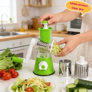 Visokokvalitetni višenamenski seckač za povrće, ručni seckač za povrće, višenamenski alat za salate i prženje, neophodan u domaćinstvu, brzo i lako sečenje povrća, praktičan za korišćenje i čišćenje
