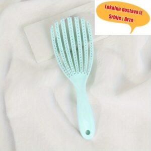 Novi svestrani masažni češalj dizajniran za kućnu upotrebu, sa jednostavnim dizajnom školjke, visokom elastičnošću i mekanom, glatkom teksturom koja sprečava mršenje kose.