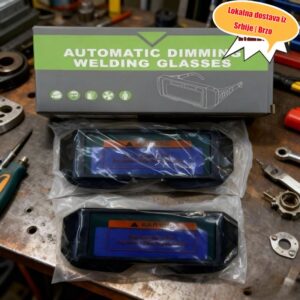 2 komada Zatamnjene Naočare za Varenje | Inženjerska Zaštitna Optika, Protiv Kapi i Protiv Hemikalija, Plastični Materijal