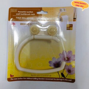 Držač za toalet papir bez bušenja sa vakuum čašicom za kupatilo – Nalepnica bez lepka, zidni držač za toalet papir sa držačem, rustikalni stil, pogodan za ogledala, vrata tuš kabine