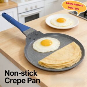 Tiganj za prženje za kućnu upotrebu, nelepljivi tiganj za jaja, kuhinjska tava za doručak, tiganj za palačinke, tiganj za odrezak, roštilj tava, opcije 26cm, 28cm, 30cm, isporuka nasumičnog stila