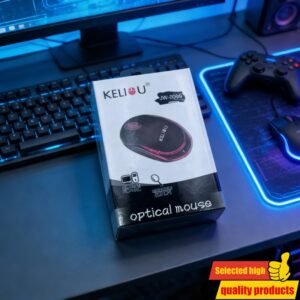 Bežični laserski miš za desnoruke, kompatibilan sa Linuxom – (Bez) – Ergonomski lak kompjuterski miš za PC, laptop, desktop – Plug & Play, za poslovnu i kancelarijsku upotrebu