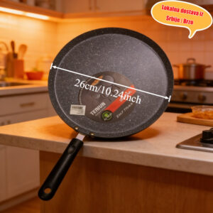 Tiganj za prženje za kućnu upotrebu, nelepljivi tiganj za jaja, kuhinjska tava za doručak, tiganj za palačinke, tiganj za odrezak, roštilj tava, opcije 26cm, 28cm, 30cm, isporuka nasumičnog stila