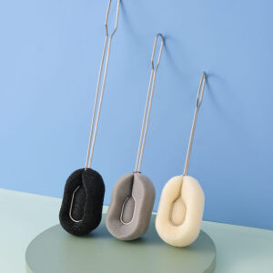 Fleksibilna četka sa dugom drškom i čeličnim žicama – Meka dubinska četka za podove, plafone, zidove – Višenamenska i izdržljiva za sve površine