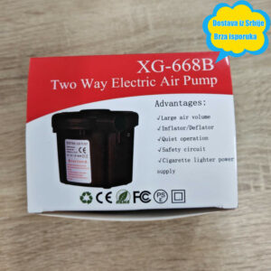 Prenosiva električna pumpa za gume – brzi inflator i deflator sa naponom od 240V, kompaktni kompresor za naduvavanje/ispuštanje (bez opcije za hitno napajanje)