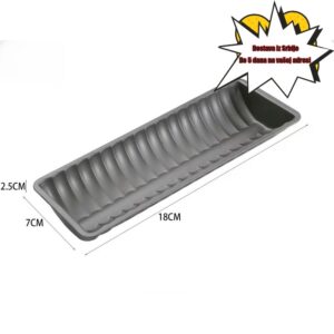 Kalup za pečenje od ugljeničnog čelika sa dugim oblikom hleba i hot doga – Teška pravougaona tepsija otporna na rernu sa nelepljivom površinom, ravnomerna distribucija toplote za domaći kiseli testo, zanatski hleb, venčanja i svakodnevno pečenje – Izdržljiva kuhinjska alatka za kućnu i komercijalnu upotrebu (lako čišćenje, precizno sečenje), elegantan dizajn, čvrsta konstrukcija, profesionalni pekari, pribor i oprema za pečenje, kalup od silikona, tepsija za hleb, kalup za torte