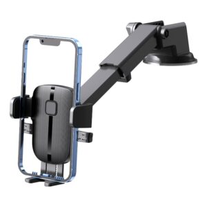 Univerzalni držač za telefon za auto sa ventilacijom, multifunkcionalna auto navigacija, automatsko stezanje, antivibraciona usisna čašica