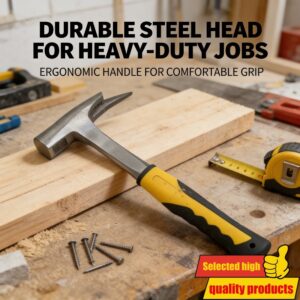 Ravni čekić sa klještima, protivklizna dvobojna drška, lokalna dostava u Srbiji, alat za specifično kucanje