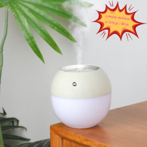 Osvježivač zraka sa USB priključkom, veliki izlaz magle, novi Mjesečev cvijet, sa šarenim ambijentalnim osvjetljenjem za vlaženje zraka na radnoj površini