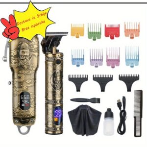 Profesionalni set za šišanje, frizerski salon, kućni uljni glava za guranje, muški recipročni brijač, električni guranje za šišanje, napajanje preko USB-a, nikl baterija, kućište od cinkove legure, sa punjivom baterijom, za alate za šišanje, lepotu i osobnu negu