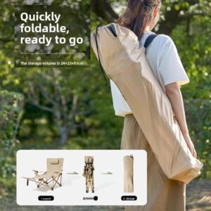 1 kom Velika sklopiva kamp stolica – Podesivi naslonjač sa laganim prenosivim dizajnom, uključuje torbu za nošenje za odrasle – Izdržljiva kompaktna stolica za pecanje, planinarenje, putovanja, kućnu upotrebu i opuštanje | Čvrsta kamp stolica