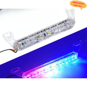 Produžena svetlosna traka sa stroboskopom za prednji i zadnji branik, sa crvenim i plavim svetlosnim šipkama, i stroboskopskim eskort svetlima visokog intenziteta sa moćnim magnetnim vakuumskim čašama