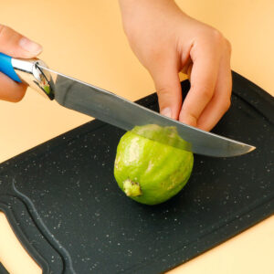 Set dasaka za sečenje od pšenične slame, pogodan za povrće i voće – Plastična daska više veličina sa protivkliznom drškom i dubokim žlebovima za sok, bezbedna za direktnu upotrebu, higijenska daska, za kućnu ili komercijalnu upotrebu