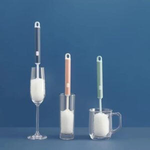 Plasticna cetka za case i flase sa zamenljivom glavom