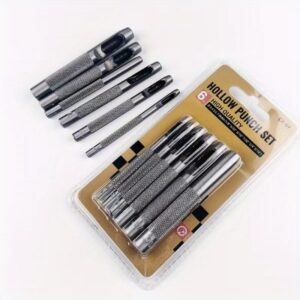 6 komada bušača rupa za kožni kaiš, ručni alat za pravljenje oštrih rupa u koži