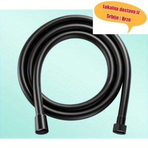 Izdržljivo crevo dizajnirano za sisteme za tuširanje, sa sigurnim ulazom za tuš glavu i svestranim crevom za toplu vodu sa četiri tačke spajanja