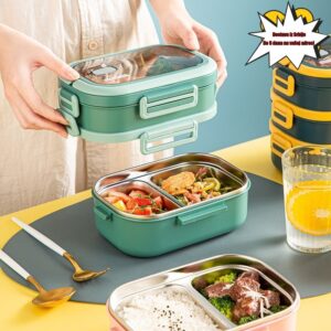 Odlična Pronalaženja! Izolovana Kutija za Ručak od Nerđajućeg Čelika 304, Prenosiva Višeslojna Kutija za Ručak Bento, Specijalizovana Bento Kutija za Studente i Kancelarijske Radnike