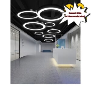 LED Lampa u Obliku, Kreativni Heksagon Krug Y-Oblik, Kancelarija Supermarket Teretana Industrijski Stil Prodavnica Jedinstvena Viseća Svetiljka