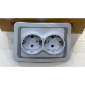 Evropska Standardna Utičnica sa Duplim Zidom – Kompatibilna sa Nemačkim i Korejskim Utikačima, Dizajnirana za 220-240V Široki Napon, Sadrži Sigurnosnu Bravu, Zaštitu od Preopterećenja i Uzemljenje – Pogodna za Kuću, Kancelariju