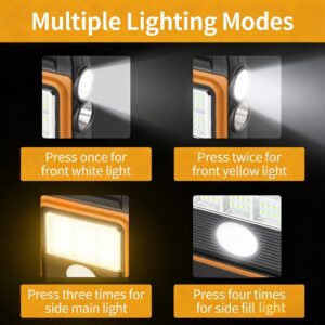 Prenosiva LED lampa Cob i LED sa solarnim punjenjem