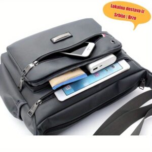 Muški od Oxford tkanine, dizajniran kao torba za rame i preko tela, sa svojstvima otpornosti na toplotu.