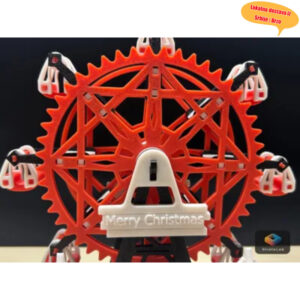 3D štampano rotirajuće ringišpil božićno drvce – igračka za nervozu i dekoracija za sto, senzorna igračka za nervozu, jedinstveni pokretni mehanizam praznična dekoracija poklon (ukras za radni sto)