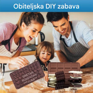 Kalupi u obliku dugmeta za pravljenje kolača i čokolade