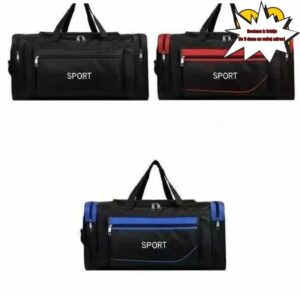 Sportska torba za teretanu velikog kapaciteta | Torba za putovanja na kratko vreme, lagana ručna torba za prtljag, torba za rame, Oxford platno, Ne prati