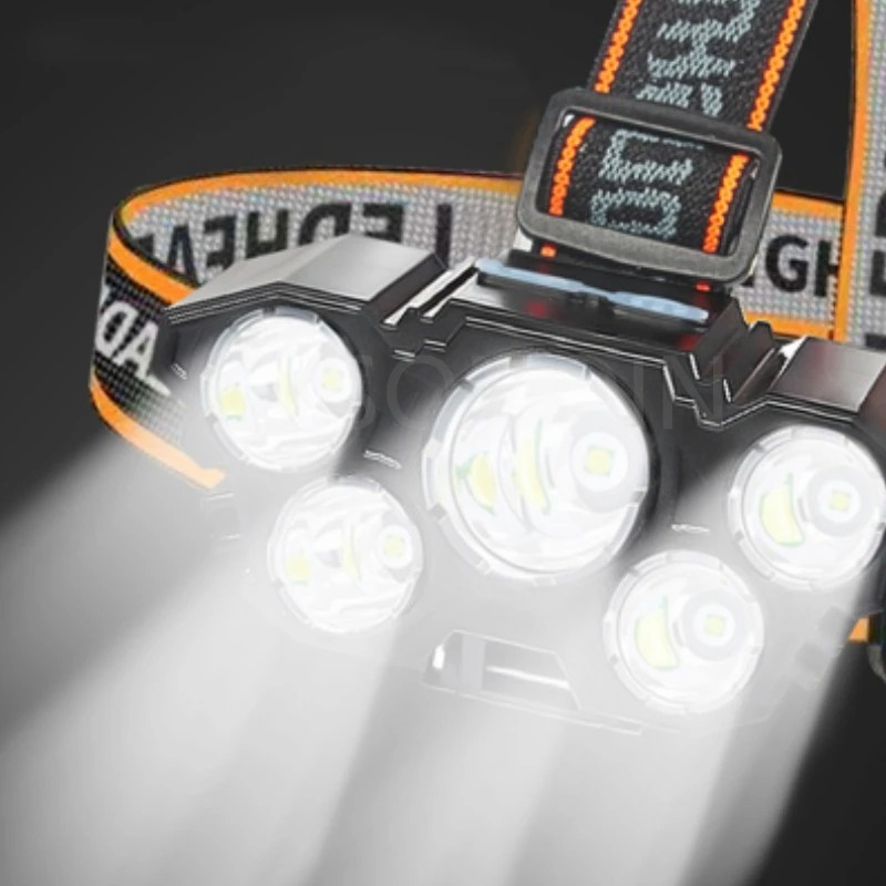 4 Moda Jaka LED Naglavna Lampa sa Punjivom Baterijom za Kampovanje i Pecanje - Slika 6