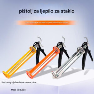 Pištolj za lepljenje stakla sa rotirajućim nastavkom i cevčicom od aluminijumske legure – Kompatibilan s gumenih štapih laka, niskonaponsko lijeplenje z