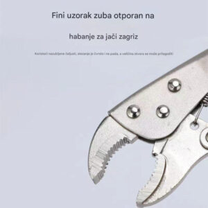 Svestrane teške klešta za pritiskanje, stezanje cevi, hvatanje, zatezanje i još mnogo toga, Višenamenske Klešta,Izdržljive klešta,Robusna kvaliteta izrade