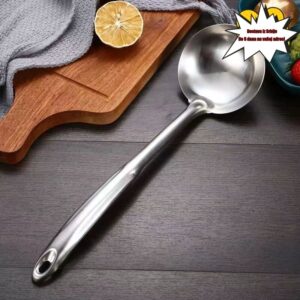 -Kanta za supu od nerđajućeg čelika | Kašika sa rupicama za serviranje supa u domaćinstvu i uvlačenje knedli, otporna na opekotine, laka za čišćenje, idealna za hot pot, neophodan kuhinjski alat