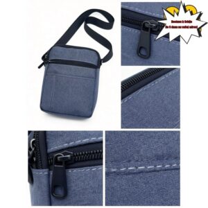 Minimalistička izdržljiva torba preko ramena sa višedžepnim organizatorom – kompaktna prenosiva torba za svakodnevno korišćenje, putovanja i male ruke bez opterećenja za pametne telefone/tablete