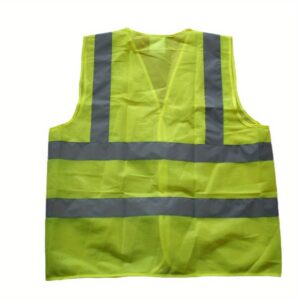 Visoko vidljivi prsluk sa funkcijama za noćnu sigurnost – Svetleći prsluk idealan za radove na saobraćaju, gradilišta i pešačke prečke – Poboljšana vidljivost, sigurnosna odeća