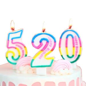 Digitalne rođendanske sveće kompatibilne za brojeve i slova – netoksični vosak za zabave, personalizovane sveće sa imenom/brojem za ukrašavanje rođendanskih torti