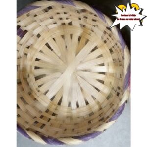 Prirodna pletena korpa od bambusa, ola, ručno rađena, šarena korpa za odlaganje, kućna organizacija, dekorativna korpa za odlaganje za kuhinjski sto, za kućno skladištenje, korpe za police