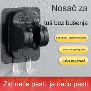 Podesiva baza za tuš bez bušenja | Držač glave tuša za kupatilo, plastični materijal
