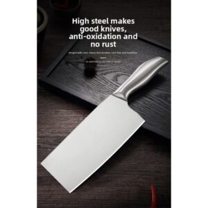 Lagani kuhinjski nož za uštedu truda – nehrđajući čelik sa ergonomskom drškom i oštrom oštricom, sigurnosna brava i zaštitna futrola za kuću, kancelariju, kampovanje – izdržljiv dizajn otporan na rđu za precizno sečenje, kuhinjski pribor za kancelariju, priprema hrane, Sle