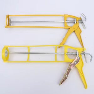 Ručna multifunkcionalna pištolj za fugiranje sa podesivim nastavkom – za teške uslove, lepak i brtvilo za prozore, kade – kompatibilan sa lepkom, fugom, za renoviranje i dekoraciju doma (bez baterija)