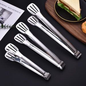 Robusna 304 Nerđajuća Čelična Klip za Hranu – Ojačani Protivopekli Roštilj Klip sa 3-Žičnim Zaključavanjem za BBQ Steak, Serviranje na Švedskom Stolu, Roštiljanje & Piknike – Drži za & Na Otvorenom (Izdržljiva Stezaljka)