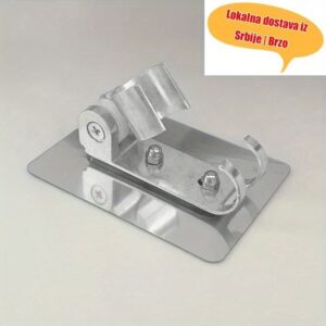 Nosač za tuš sa usisnim čaštama bez bušeće instalacije – Težinski sistem montiran na zid kupatila, nosenje šoljom i crevima lako postavljanja. Izdrzljiva konstrukciija koji ukljucuju trajne vakuumseke cepove