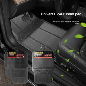 4 komada univerzalnih podnih prostirki za automobile – izdržljive PVC, neklizajuće i lako za čišćenje, pogodne za limuzine i SUV vozila, za sve sezone: proleće, leto, jesen i zima