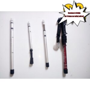 Teleskopski dugi ravni držak T-držak štap za planinarenje sa unutrašnjim zaključavanjem i amortizerom