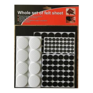 Samolepljive filc podloge za zaštitu nameštaja – Neklizajuće, za uglove, otporne na ogrebotine, za vinilne podove – Laka instalacija (bez alata/ekser), izdržljive za kućnu i komercijalnu upotrebu