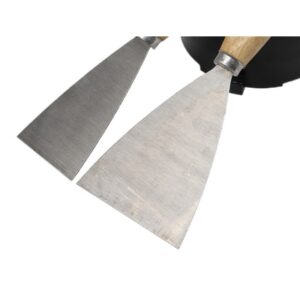 Set od 3 špachtle sa drvenom drškom sa rupom, obično poliranje